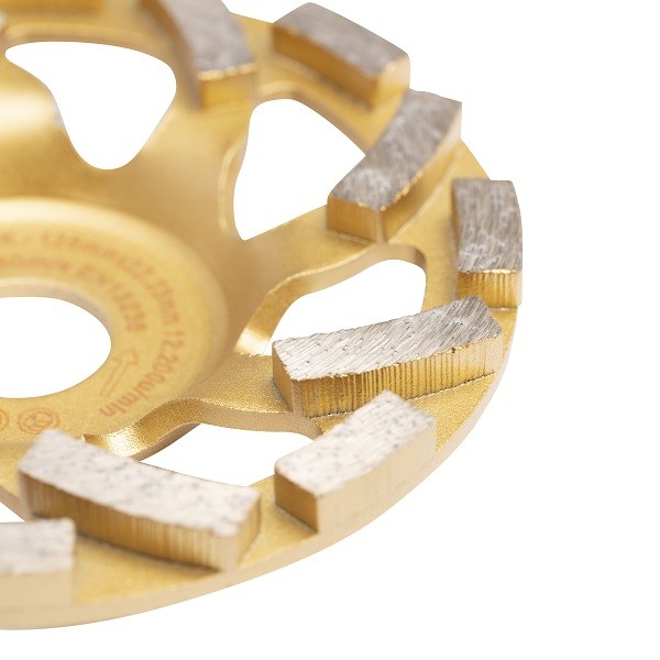 Diamant-Schleiftopf mit Fächerform "Gold Jack" 125x22.23mm