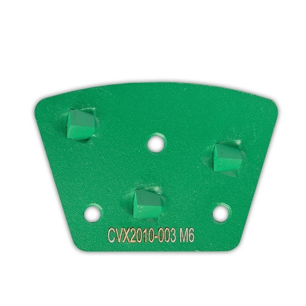 PKD-Schleifplatte mit M6 Gewinde, 3 PKD, Laufrichtung rechts