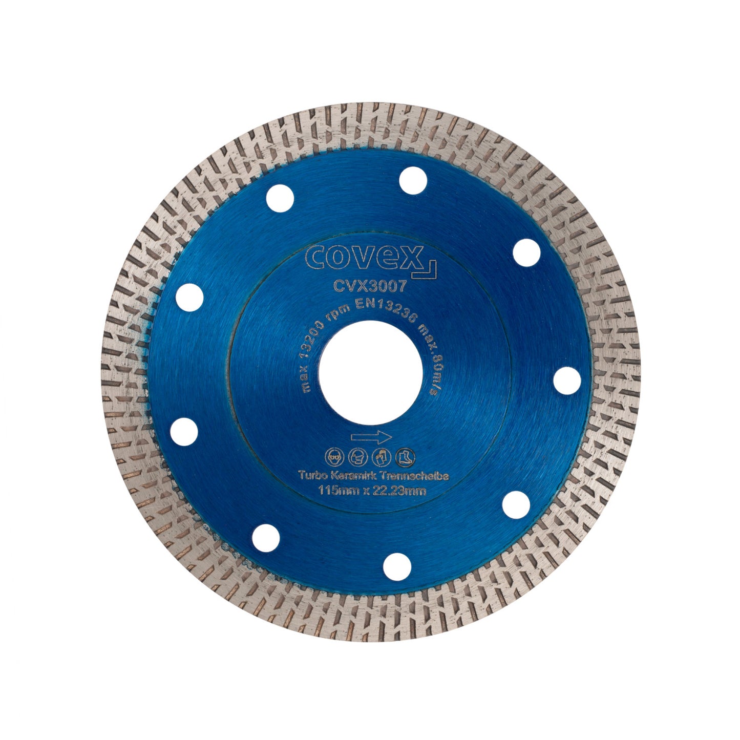 Premium Turbo Keramik Scheibe blau 115mm x 22.23mm