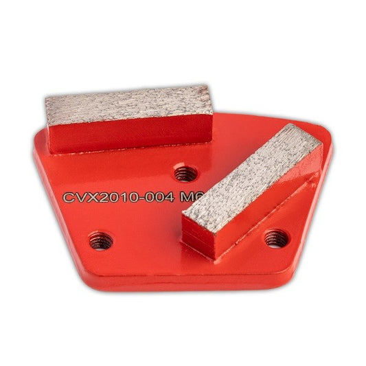 Diamant-Schleifplatte rot mit M6 Gewinde, 60/70 Stärke, Laufrichtung rechts