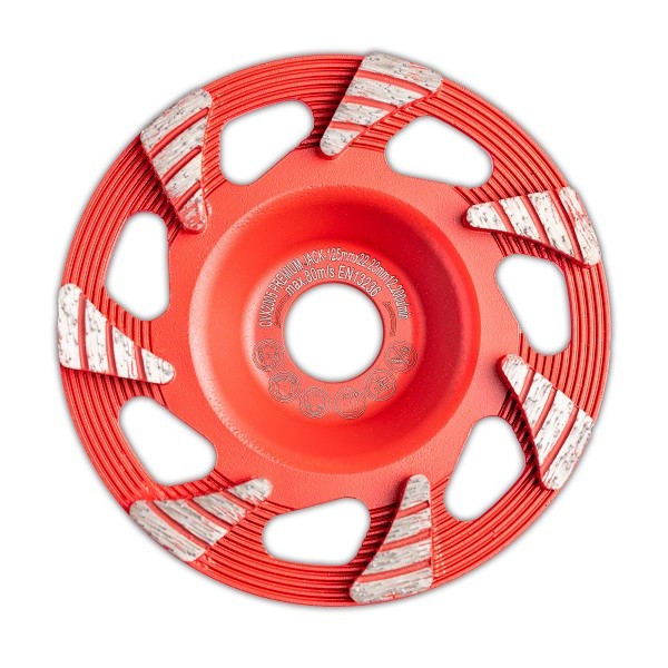 Diamant-Schleiftopf mit Fächerform "Premium Jack" 125mm x 22.23mm