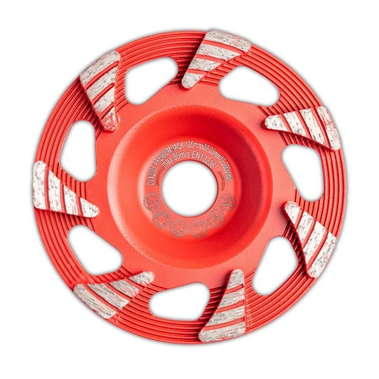 Diamant-Schleiftopf mit Fächerform "Premium Jack" 125mm x 22.23mm