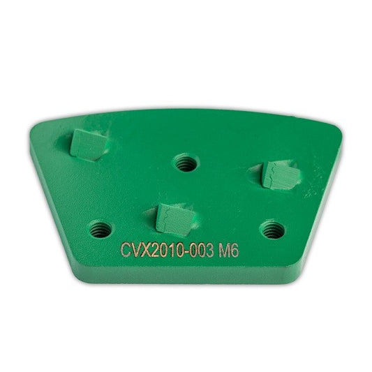 PKD-Schleifplatte mit M6 Gewinde, 3 PKD, Laufrichtung rechts